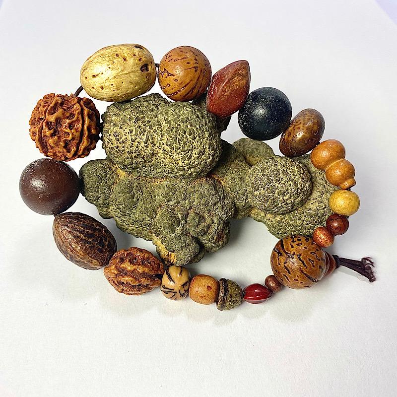 Unisex Rudraksha Monk Seed Mala Bracelet || Protection-Nature's Treasures