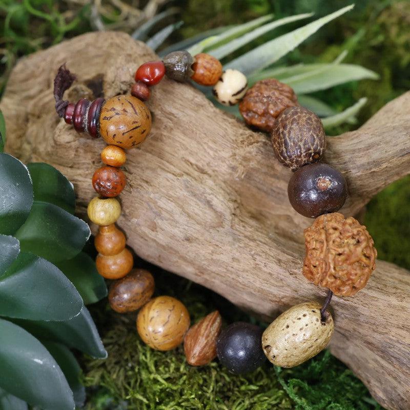 Unisex Rudraksha Monk Seed Mala Bracelet || Protection-Nature's Treasures