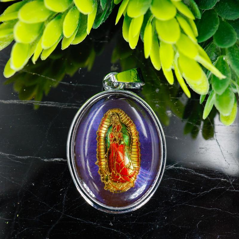 Unisex Silver Plated Virgin Mary Pendants || Trunk Show-Nature's Treasures