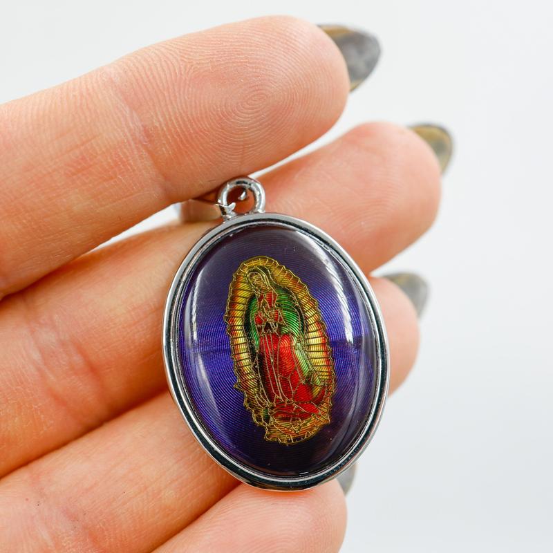 Unisex Silver Plated Virgin Mary Pendants || Trunk Show-Nature's Treasures