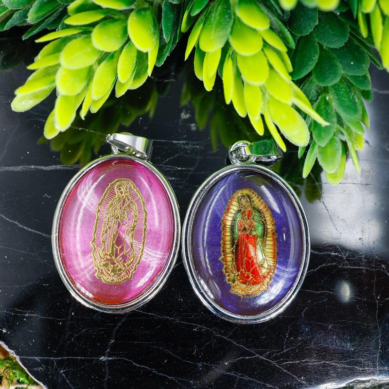 Unisex Silver Plated Virgin Mary Pendants || Trunk Show-Nature's Treasures