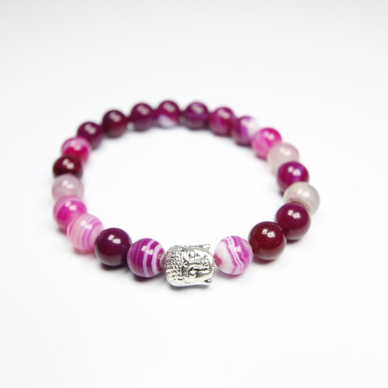 Unisex Stone Bracelet With Buddha Bead || Balance-Nature's Treasures