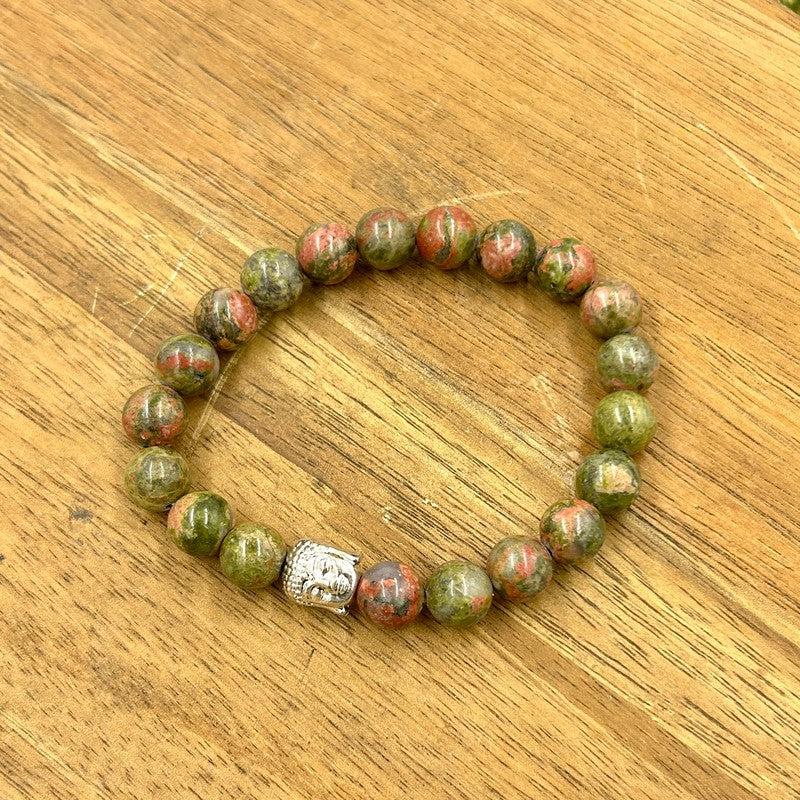 Unisex Stone Bracelet With Buddha Bead || Balance-Nature's Treasures