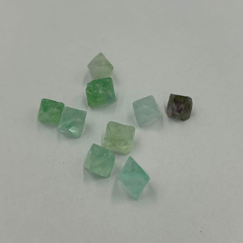 Unpolished Natural Fluorite Octahedron Carvings || Clarity-Nature's Treasures