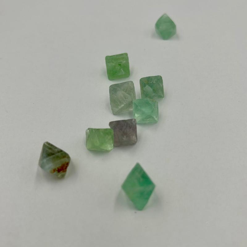 Unpolished Natural Fluorite Octahedron Carvings || Clarity-Nature's Treasures