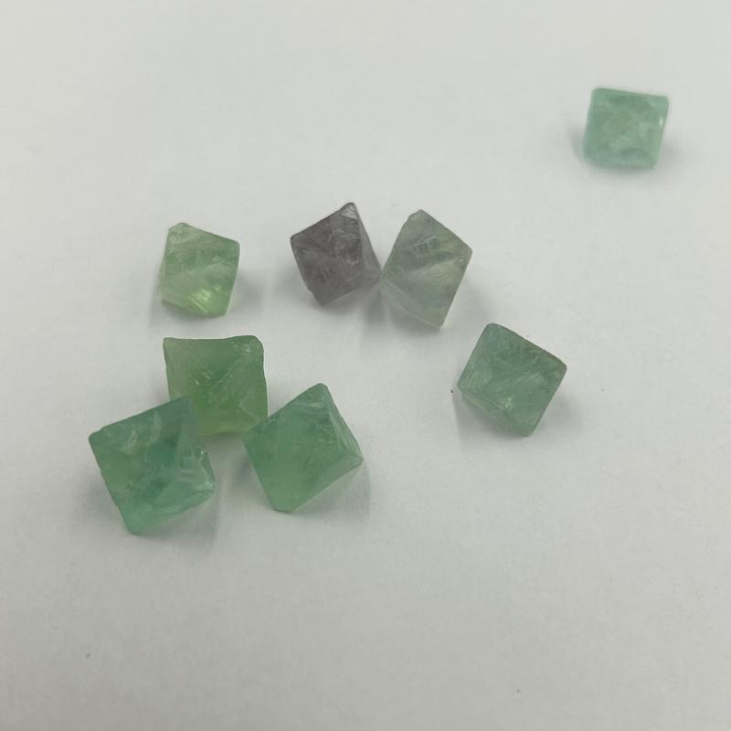 Unpolished Natural Fluorite Octahedron Carvings || Clarity-Nature's Treasures