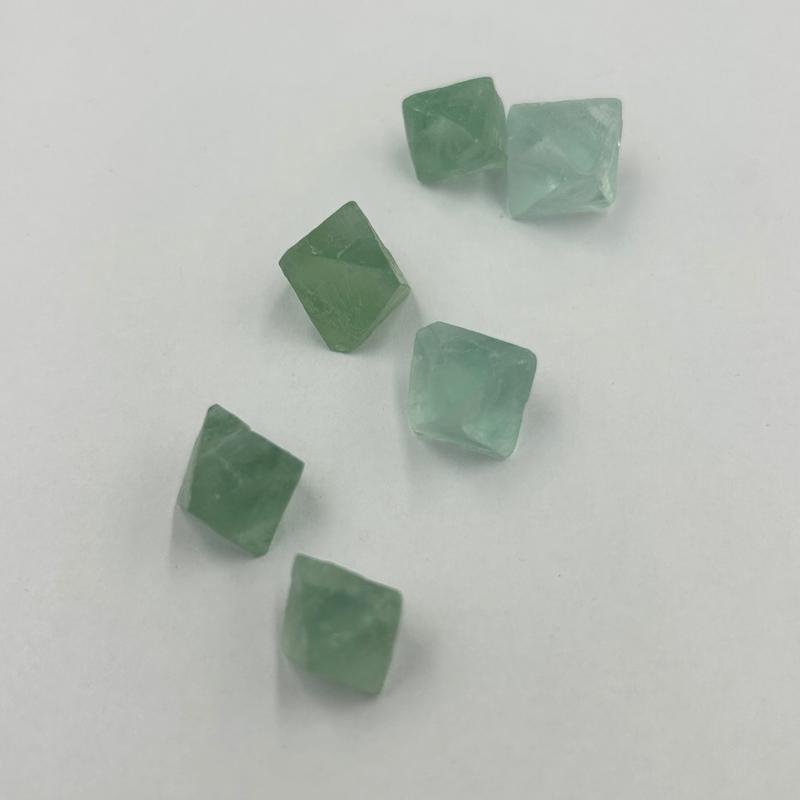 Unpolished Natural Fluorite Octahedron Carvings || Clarity-Nature's Treasures