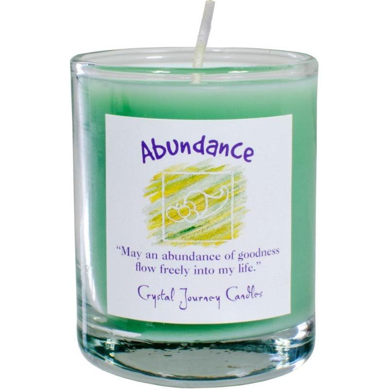 Votive Glass Soy Candles || Abundance