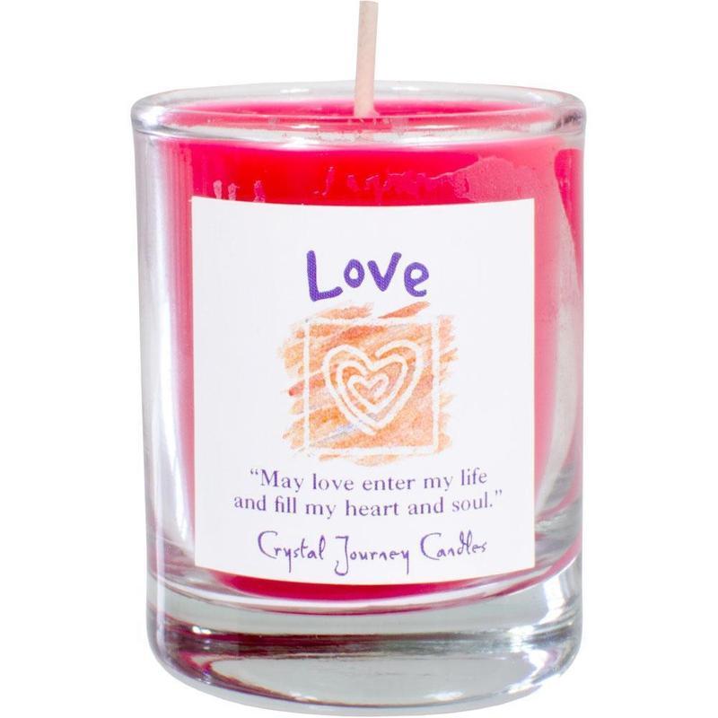 Votive Glass Soy Candles || Love