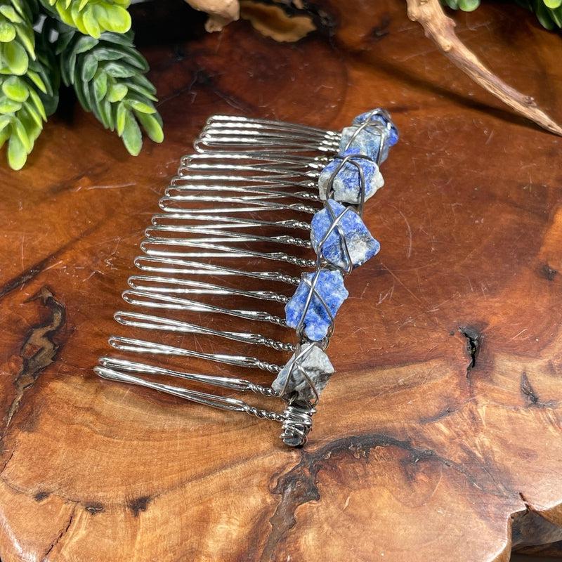 Wire Wrap Rough Stone Hair Barrette || Hair Accessories-Nature's Treasures
