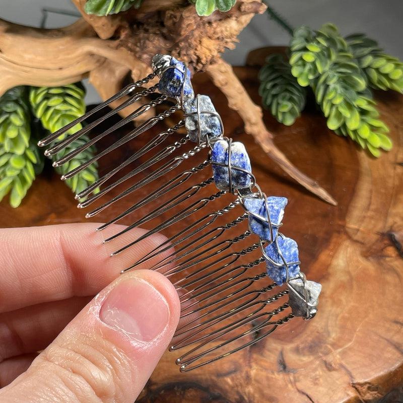 Wire Wrap Rough Stone Hair Barrette || Hair Accessories-Nature's Treasures