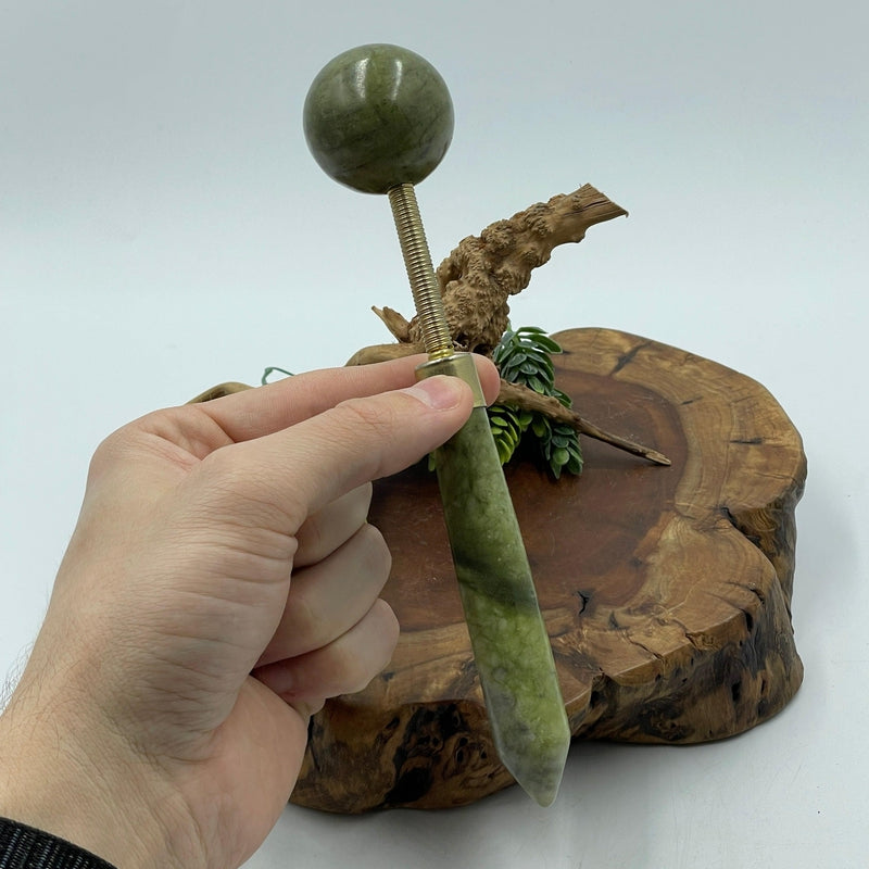 Xiuyan Jade Massage Hammer || Health & Beauty Massage Tool-Nature's Treasures