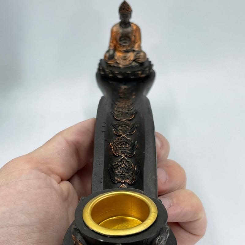 2 In 1 Lotus Buddha Incense Holder & Cone Burner || Wisdom, Rebirth, Growth-Nature's Treasures