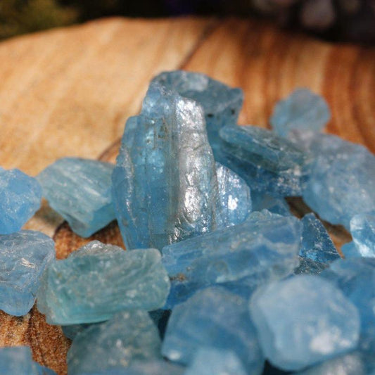 30 Grams Raw High-Quality Blue Apatite Specimens Madagascar, Africa-Nature's Treasures