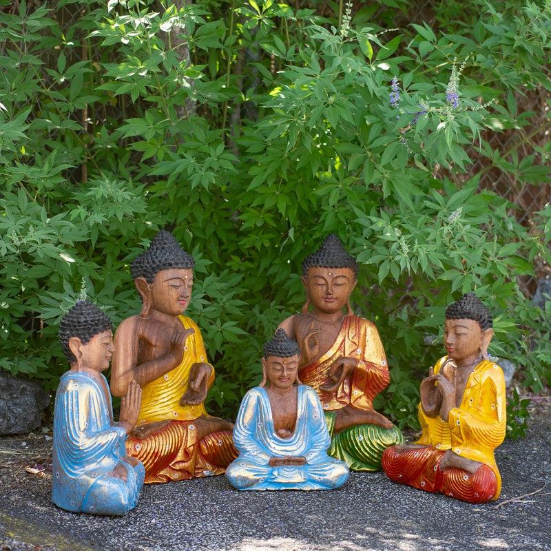 50CM Buddha Monkey Pod Wooden Hand-Carved Statue || Indonesia-Nature's Treasures