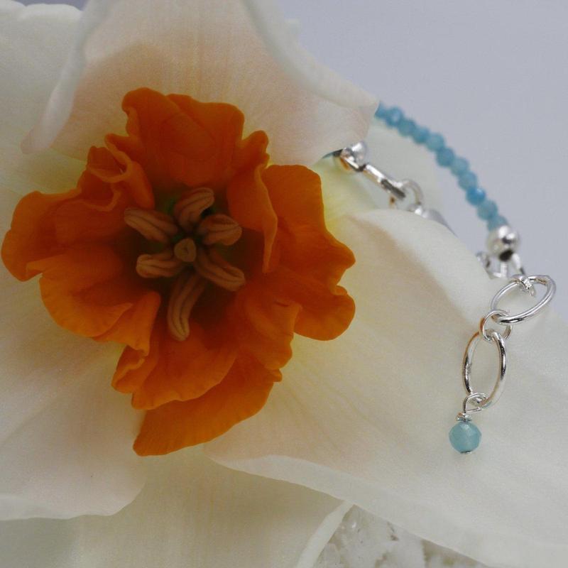 Amazonite Dainty Faceted Necklace || .925 Sterling Silver-Nature's Treasures