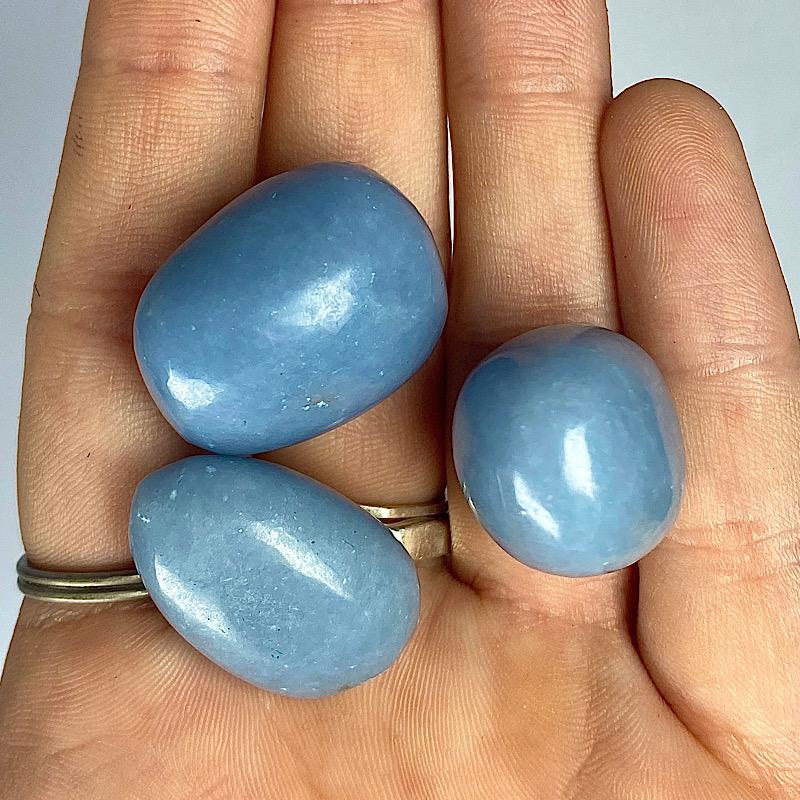 Angelite Tumbled Stone-Nature's Treasures