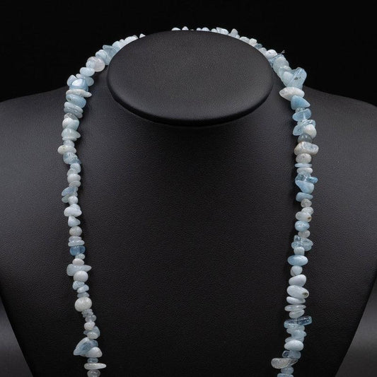 Aquamarine Chip Necklace-Nature's Treasures
