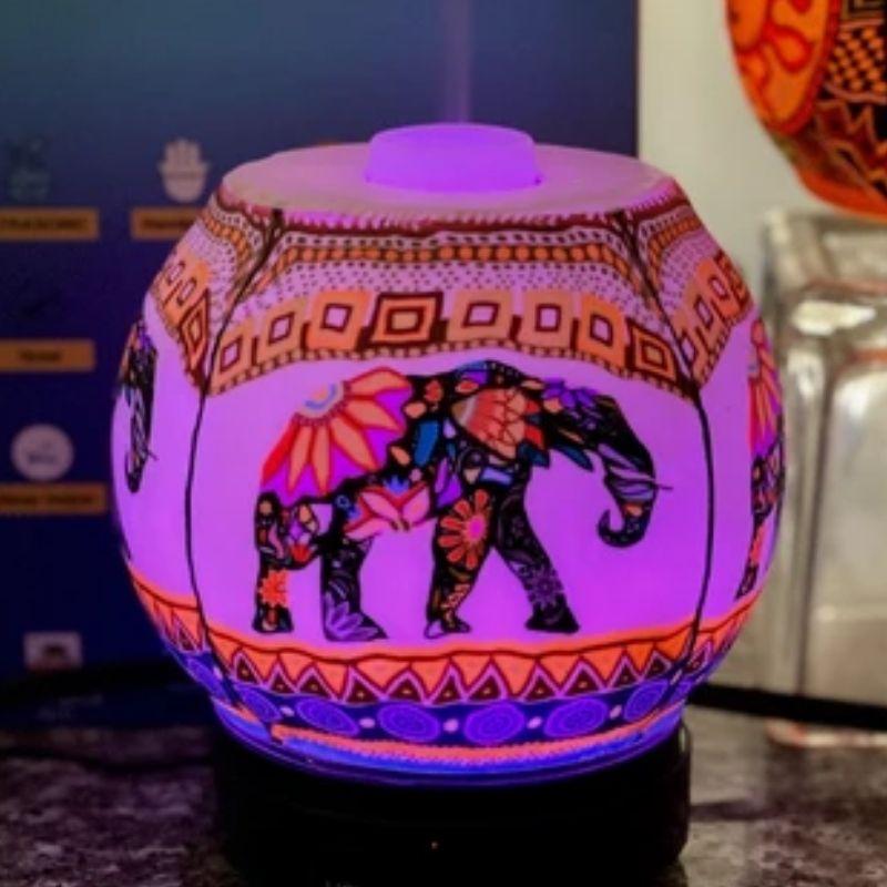 Artisan Crafted "TRIBAL ELEPHANT" Essential Oil Diffuser-Nature's Treasures