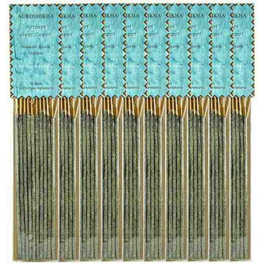 Auroshikha Natural Gum Copal Resin Stick Incense Pack-Nature's Treasures