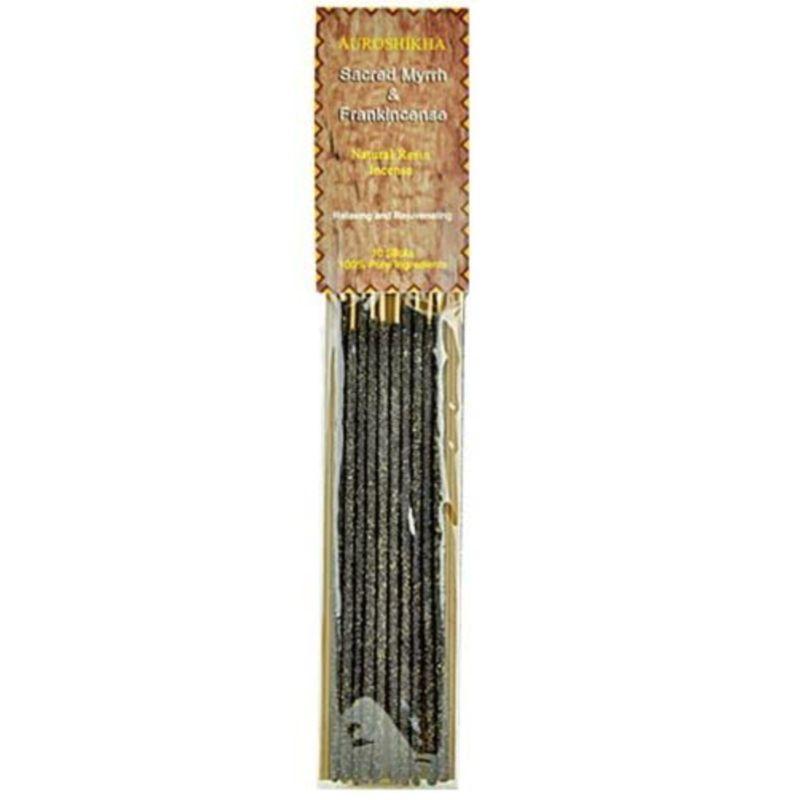 Auroshikha Natural Sacred Myrrh & Frankincense Resin Stick Incense Pack