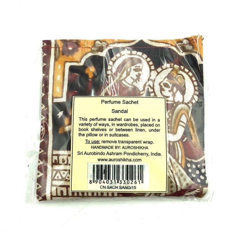 Auroshikha Sandalwood Cotton Perfume Sachet - 15 Gram Pack-Nature's Treasures