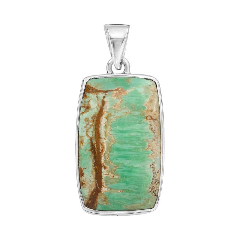 Australian Variscite Pendant | .925 Sterling Silver-Nature's Treasures