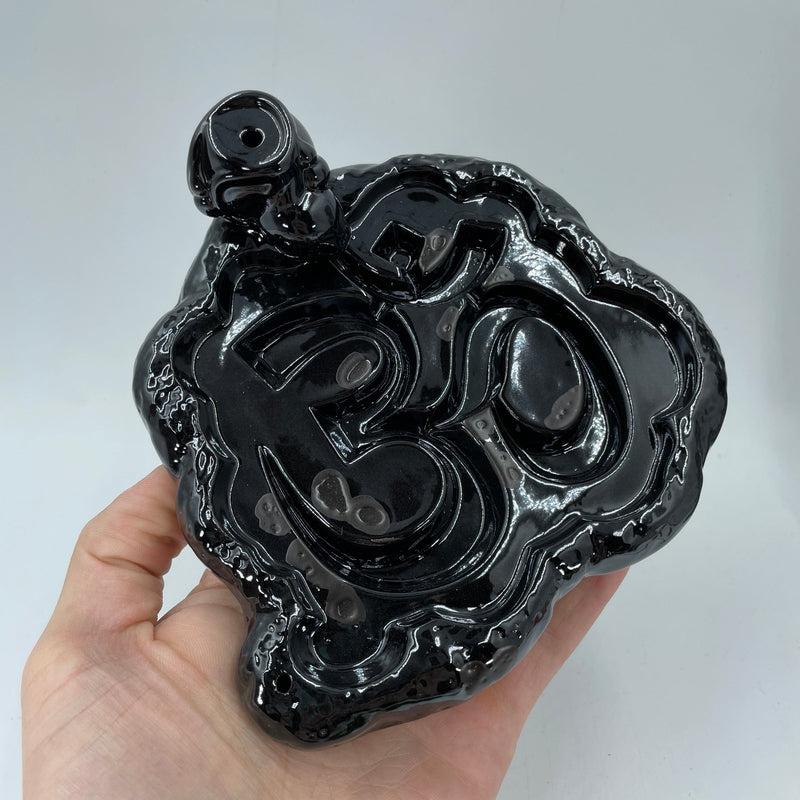 Backflow Incense Burner || Ceramic || Om Symbol-Nature's Treasures
