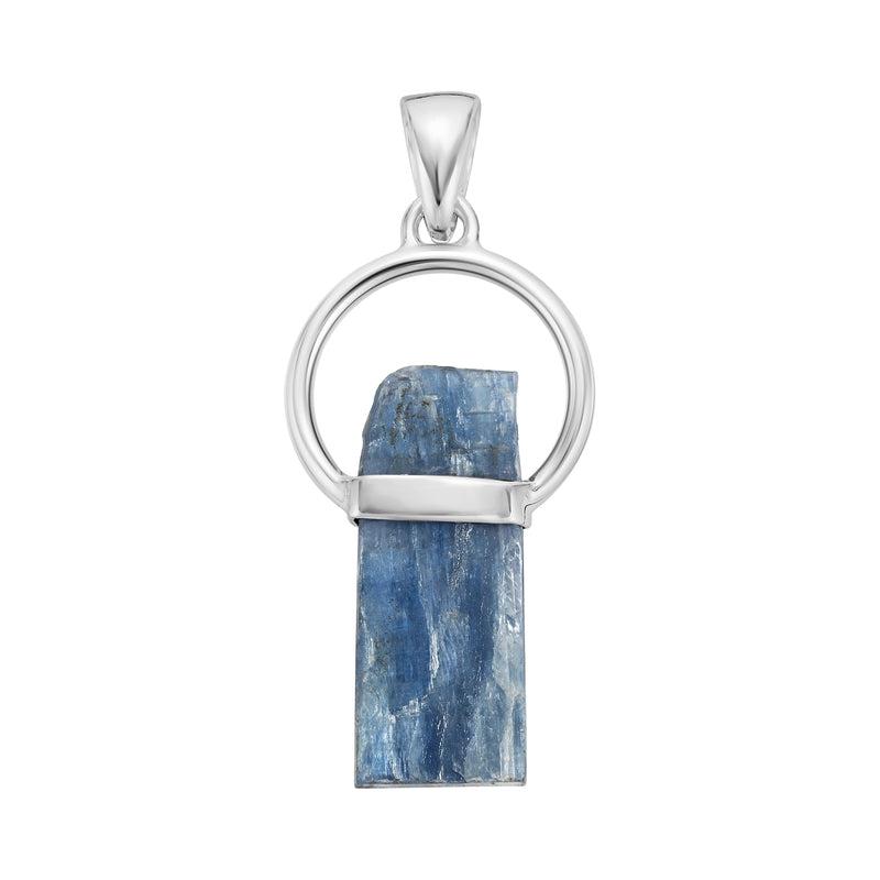 Balancing Blue Kyanite Crystal Shard Pendant | .925 Sterling Silver | Brazil