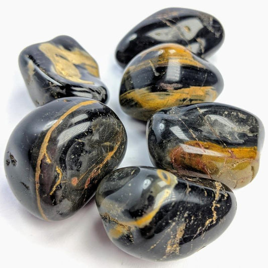 Banded Black Onyx Tumbles || Jumbo-Nature's Treasures