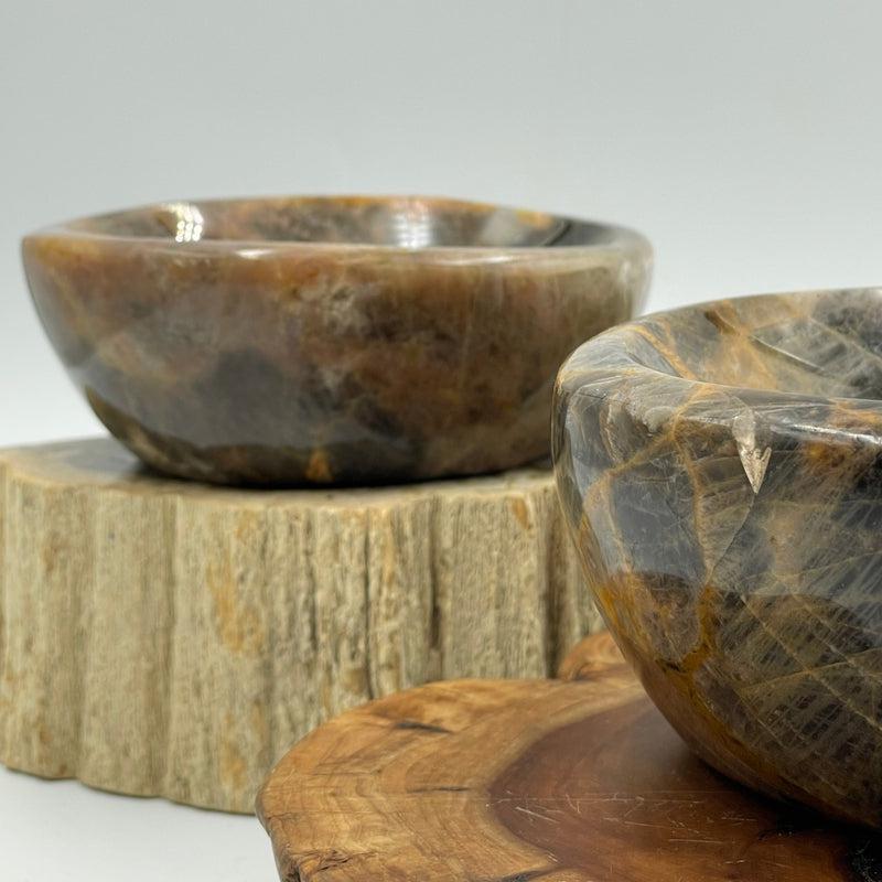 Black Moonstone Bowl || Healing, Protection, Grounding || Madagascar-Nature's Treasures