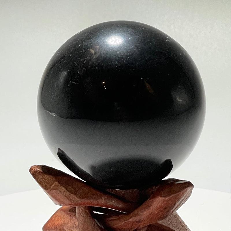 Black Obsidian Sphere 50mm || Psychic Protection || Mexico