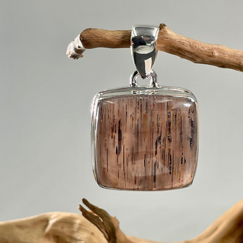 Black Rainbow Sunstone Pendants | .925 Sterling Silver-Nature's Treasures