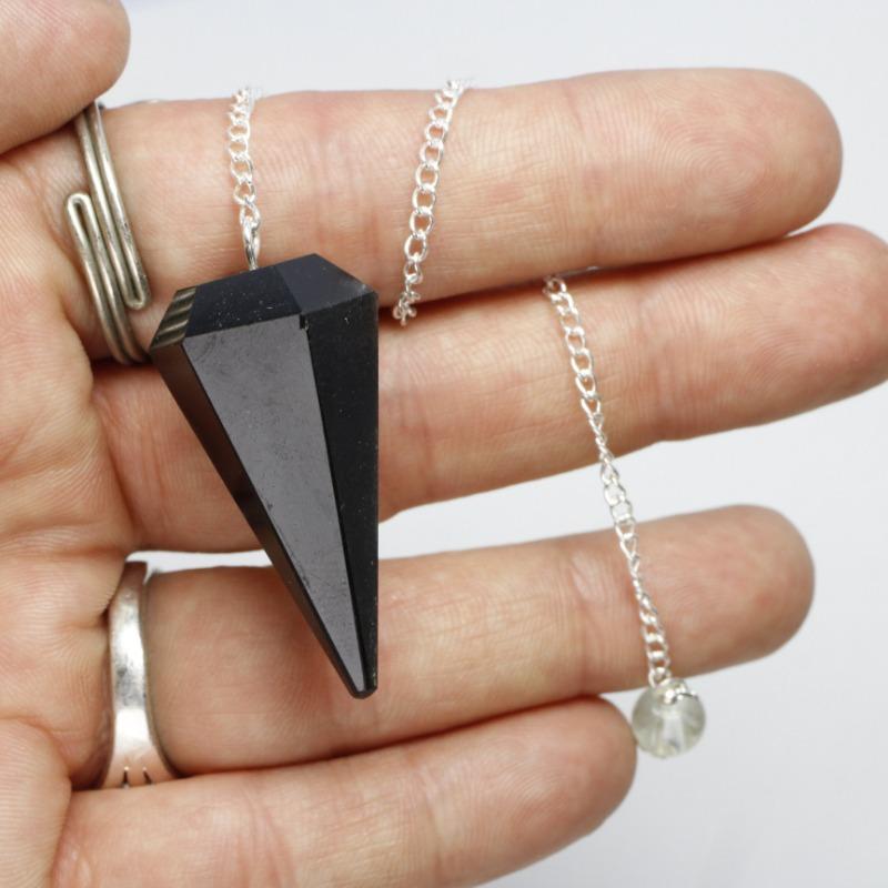 Black Tourmaline Pendulum-Nature's Treasures