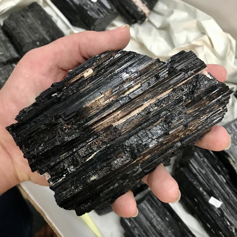 Black Tourmaline Rough Chunk-Nature's Treasures