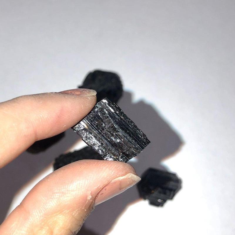 Black Tourmaline Rough Chunk-Nature's Treasures