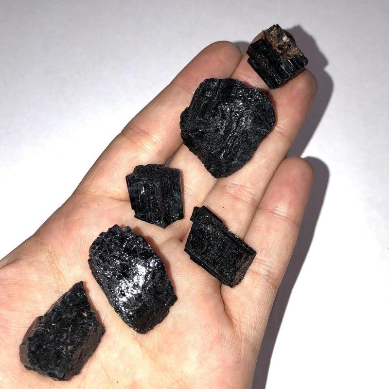 Black Tourmaline Rough Chunk-Nature's Treasures