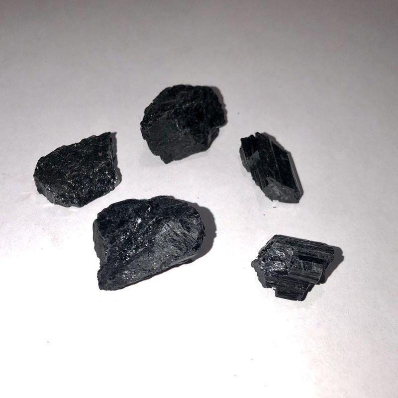 Black Tourmaline Rough Chunk-Nature's Treasures