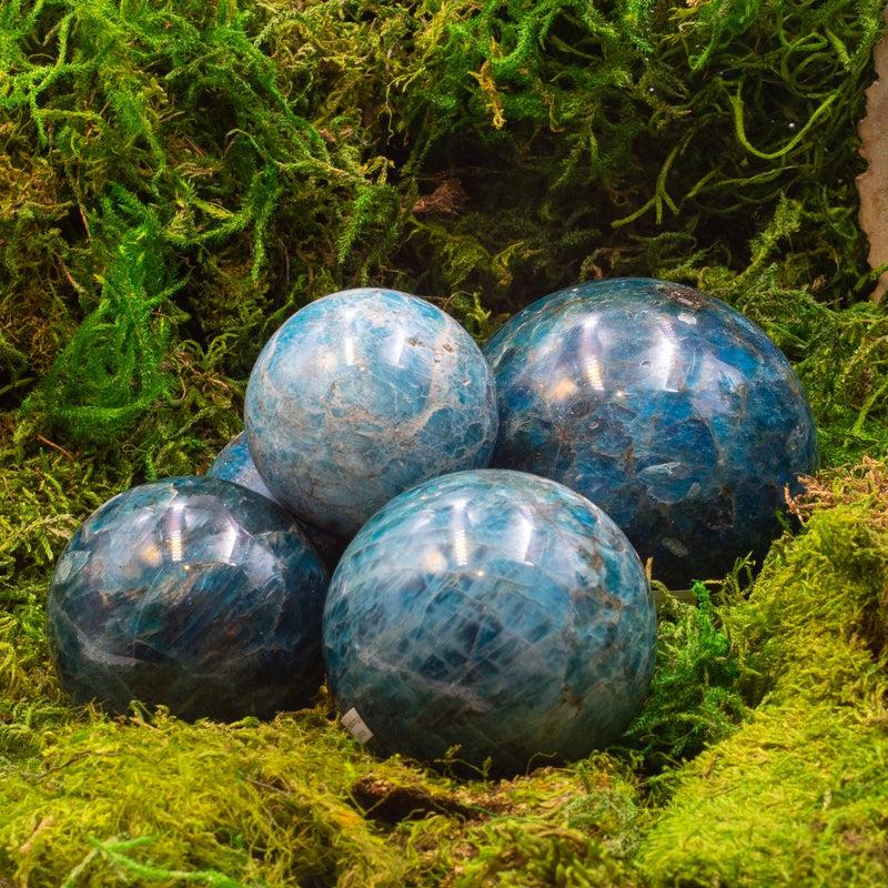 Blue Apatite Spheres || Communication and Intuition || Madagascar-Nature's Treasures