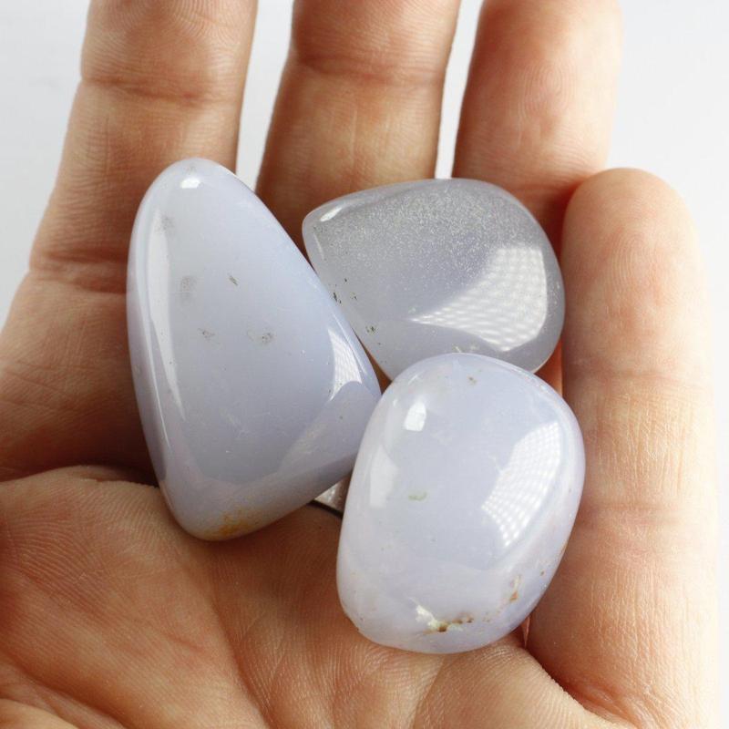Blue Chalcedony Tumble-Nature's Treasures
