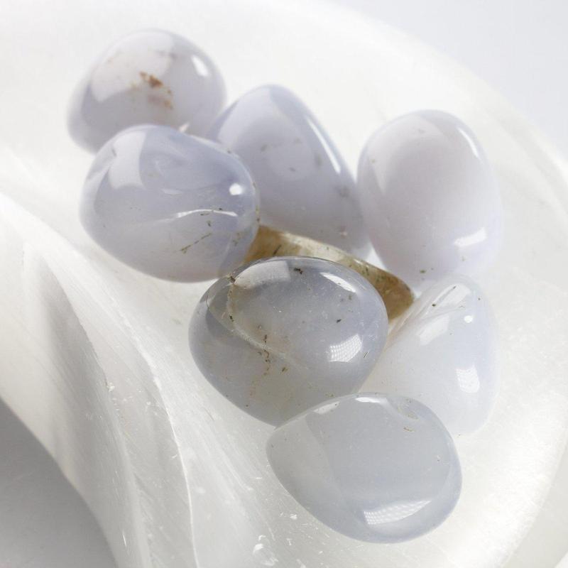Blue Chalcedony Tumble-Nature's Treasures