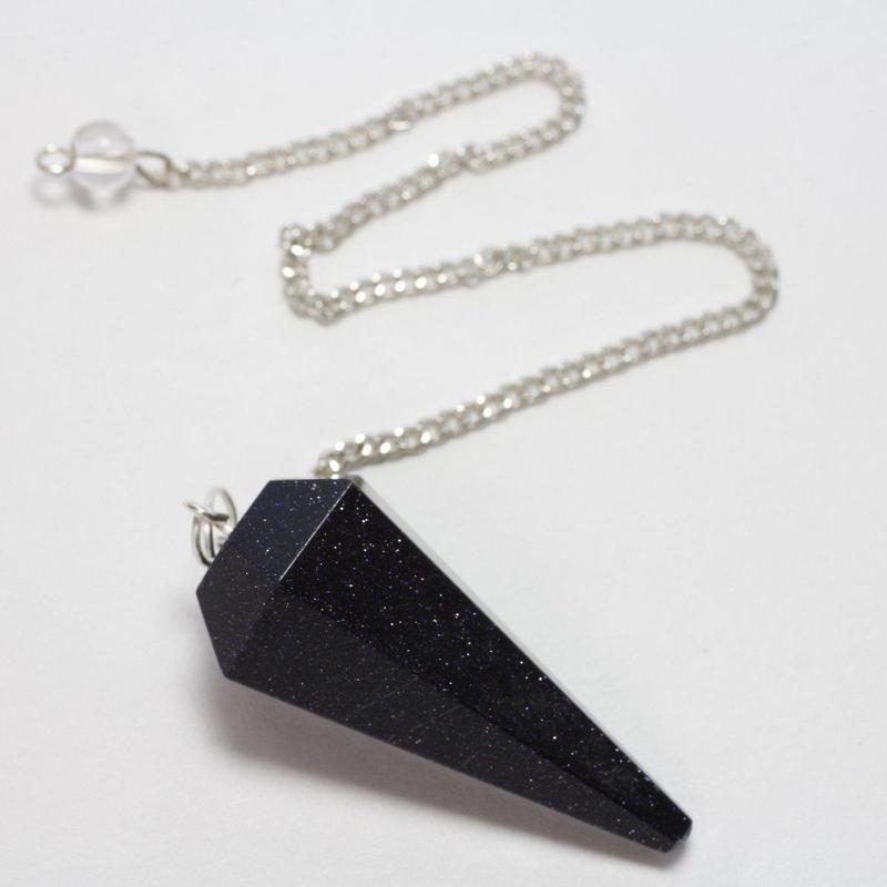 Blue Goldstone Pendulum-Nature's Treasures