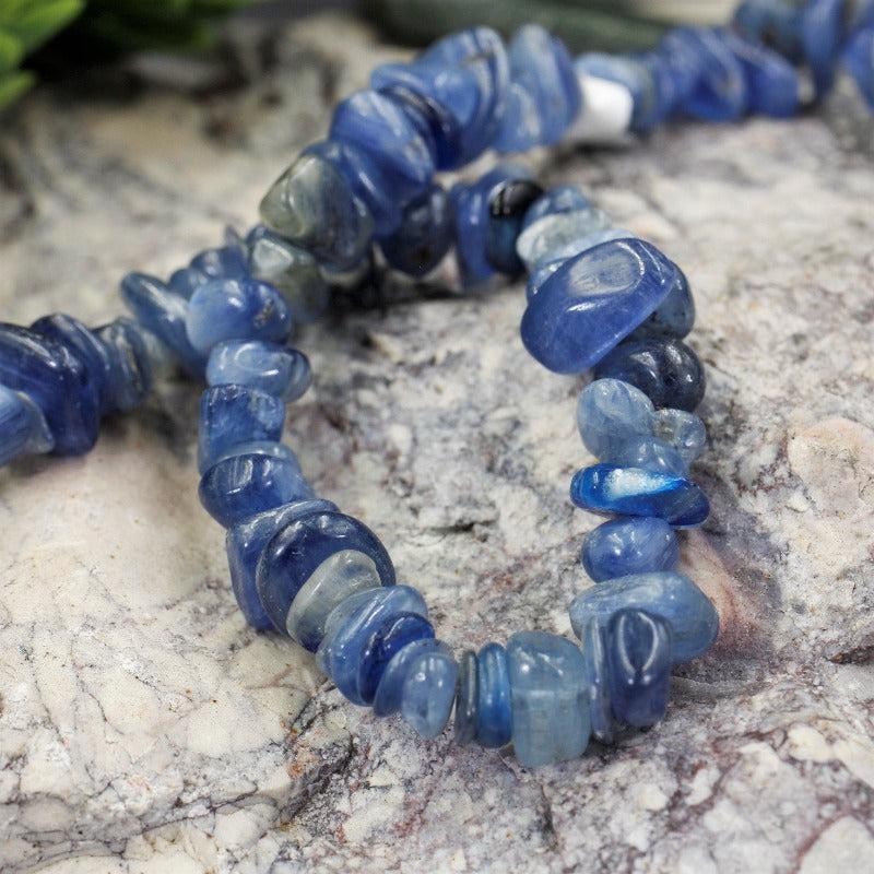 Blue Kyanite Chip Necklace-Nature's Treasures