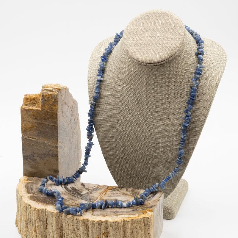 Blue Kyanite Chip Necklace-Nature's Treasures