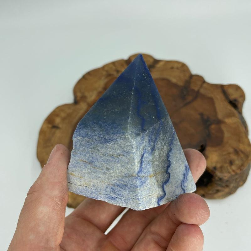 Blue Quartz Half Polished Point || Better Communication || Spain-Nature's Treasures