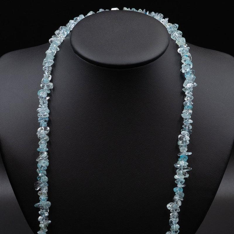 Blue Topaz Chip Necklace-Nature's Treasures