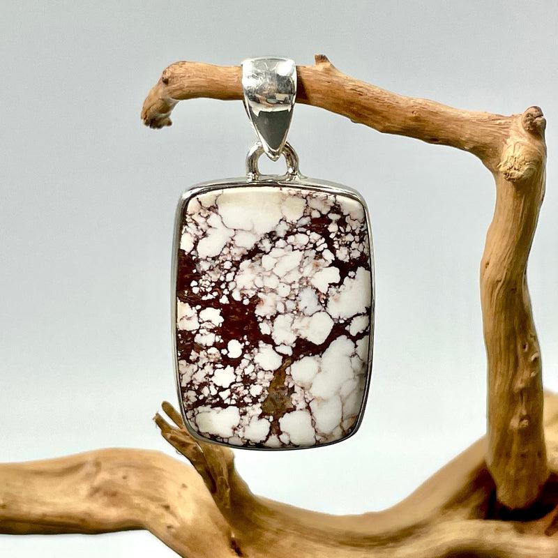 Bohemian Wild Horse Magnesite Pendant | .925 Sterling Silver | Arizona-Nature's Treasures