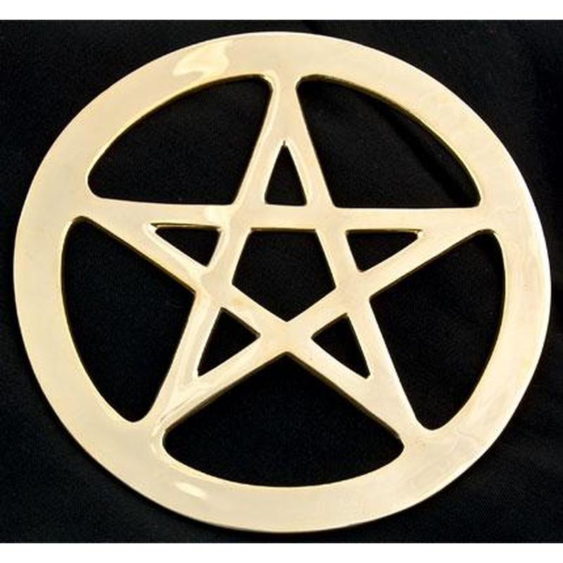 Brass Pentacle Design Symbol || Protection, Unifications-Nature's Treasures