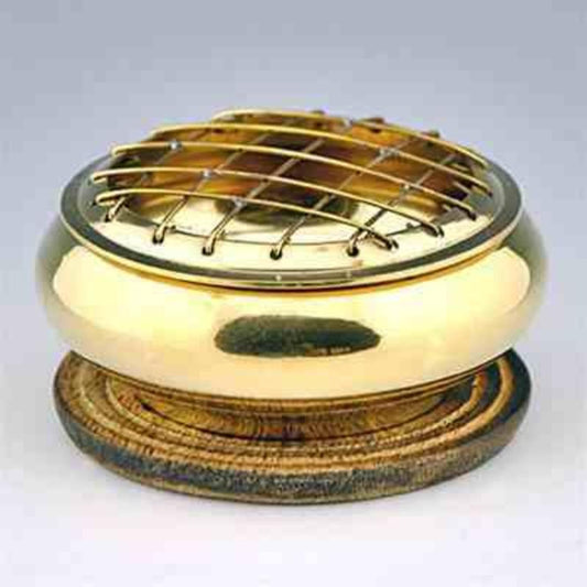 Brass Screen Charcoal Incense Burner || India-Nature's Treasures