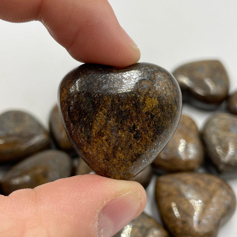 Bronzite Pocket Hearts || Clears Confusion || India-Nature's Treasures